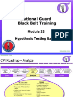 Module 33. Hypothesis Testing Basics