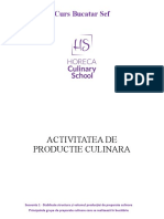 Activitatea de Productie Culinara