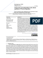 The Burden of Depression and Malnutrition in The Elderly Population of Western Rajasthan