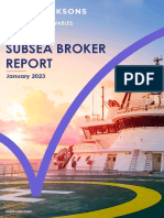 Subsea Broker Report January 2023 - Clarksons