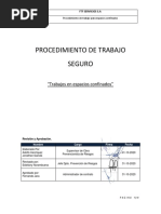 Procedimiento de Ingreso A Espacio Confinado FTF. Ultimo