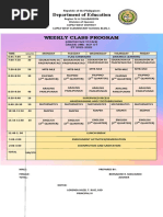 Grade1 f2f Class Program