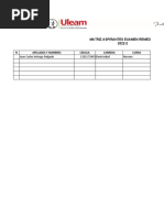 Formato Matriz Aspirantes Examen Remedial