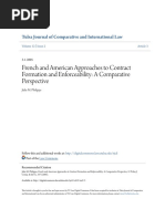 French and American Approaches To Contract Formation and Enforcea