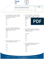 Examen de Raz Matematico-Primer Año Sec