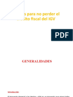 Pautas para No Perder El Credito Fiscal 2021