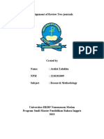 Assignment of Review Two Journals - Ata