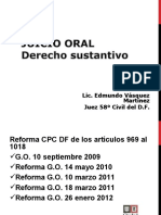 Juicio Oral Sustantivo para Jueces