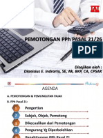 Pemotongan PPH Pasal 21