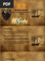 TRAVEL OF RIZAL Presentation