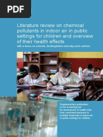 Literature Review On Chemical Pollutants in Indoor Air in Public Settings For Children and Overview of Their Health Effects