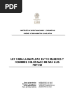 Ley para La Igualdad Entre Mujeres y Hombres 26 Mar 2020