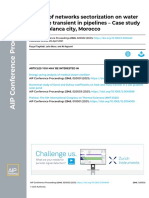 Impact of Networks Sectorization On Water Pressure Transient in Pipelines - Case Study of Casablanca City, Morocco