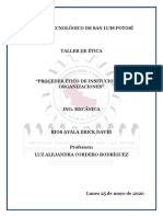 Proceder Ético de Las Instituciones