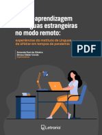 Ensino-Aprendizagem de Línguas Estrangeiras No Modo Remoto Experiências Do Instituto de Línguas Da UFSCar em Tempos de Pandemia - Letraria