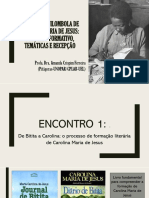 Estudos Avançados - A Poética Quilombola de Carolina Maria de Jesus - Encontro 1