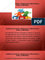 Dinamica de Grupo - Beneficios