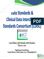 Data Standards & Clinical Data Interchange Standards Consortium (CDISC)