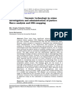 Efficacy of Forensic Technology in Crime Investiga