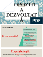 Propoziția Dezvoltată