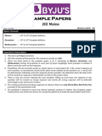 JEE Mains Sample Paper 5