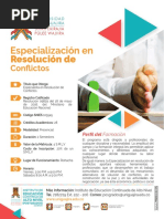 Folleto Especializacion en Resolucion de Conflictos