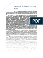 La Democratización de La Vida Política en La Argentina