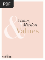 Vision, Mission & Values