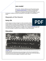 Behavioral System Model