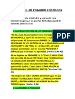 La Vida de Los Primeros Cristianos