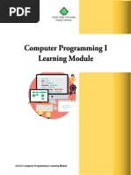 DCIT22-Computer Programming 1 - Learning Module 1