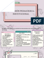 Dimensión Pedagógica Institucional