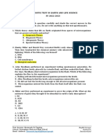 DIAGNOSTIC TEST IN EARTH AND LIFE SCIENCE-2ndQUARTER