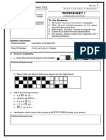 Worksheet 1 - LCCD