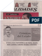 Etimología Toponímica de Tepic, Según Don Gbriel Corona Ibarra Córdoba