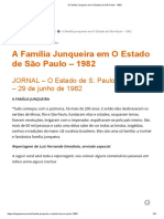 A Família Junqueira em O Estado de São Paulo - 1982