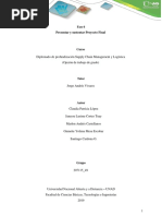 Analisis Del Proceso de La Logística de Distribución de Los Productos Perecederos