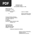 8.19.11 Obstruction of Admin Justice NC Traffic Case