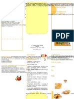 Triptico Salud y Alimentacion