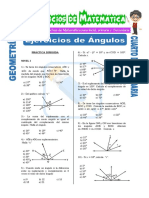 Ejercicios de Ángulos para Cuarto de Secundaria