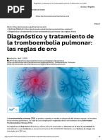 Diagnóstico y Tratamiento de La Tromboembolia Pulmonar - Profesionales de La Salud