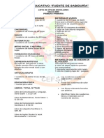 Lista Útiles Primero Primaria 2023