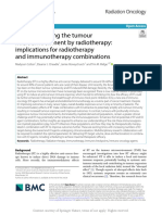 Reprogramming The Tumour Microenvironment by Radio