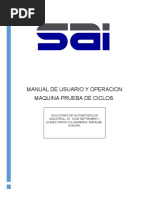 Manual de Usuario y Operacion Prueba de Ciclos