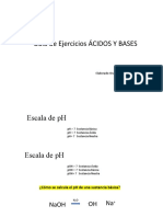 Guía de Ejercicios Ácidos y Bases (Fuertes)