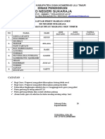 Daftar Piket Guru BARU