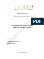 UNES y Plan Nacional de Desarrollo