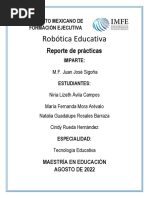 Reporte de Practicas - Robotica Educativa