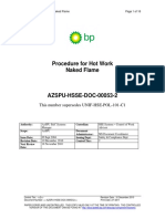 AzSPU SSOW Procedure For Hot Work Naked Flame