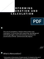 Performing Mensuration and Calculation Industrial Arts